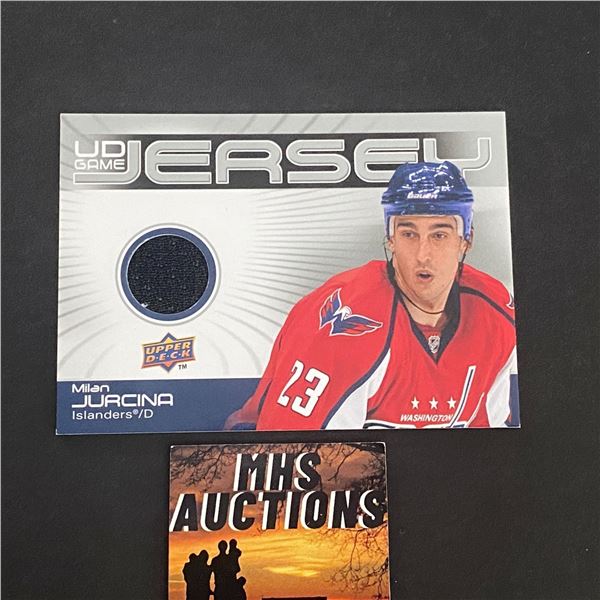 2010-11 U.D HOCKEY SERIES 1 MILAN JURCINA N.H.L JERSEY CARD (ref2187)