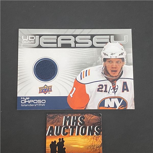 2010-11 U.D HOCKEY SERIES 1 KYLE OKPOSO N.H.L JERSEY CARD (ref2202)