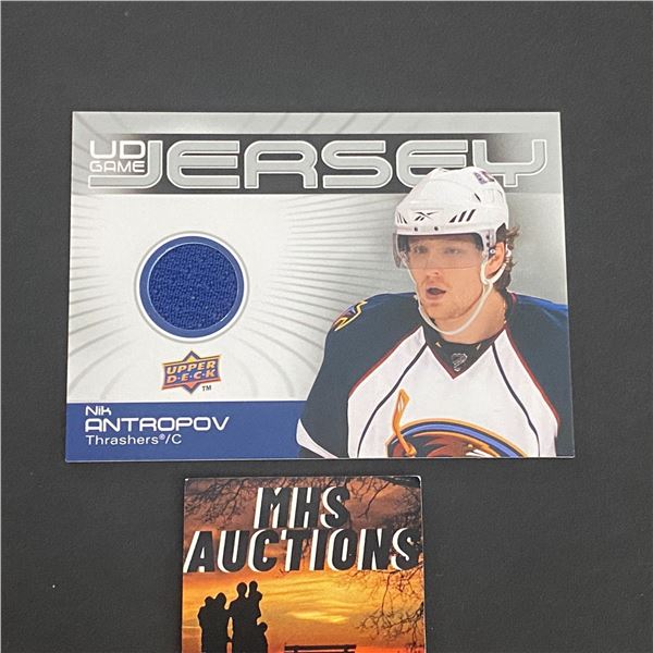 2010-11 U.D HOCKEY SERIES 1 NIK ANTROPOV N.H.L JERSEY CARD (ref2203)