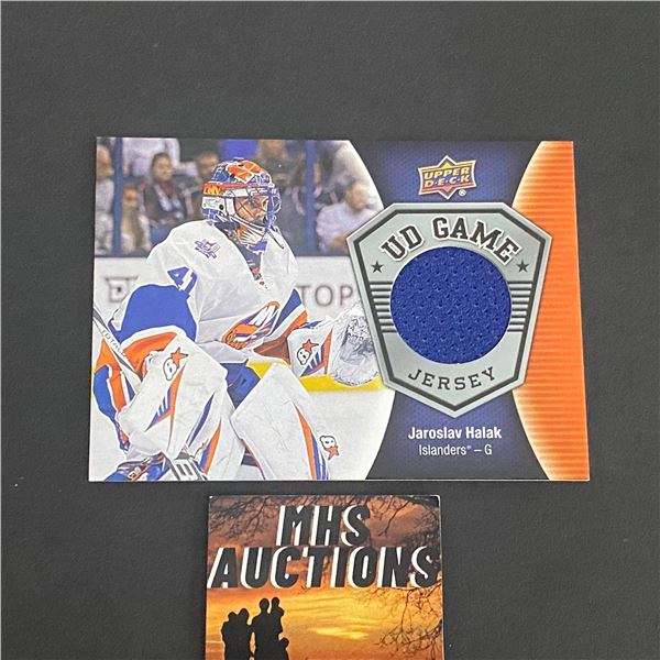 JAROSLAV HALAK JERSEY CARD 2016/17 U.D SERIES 1 HOCKEY (ref2211)