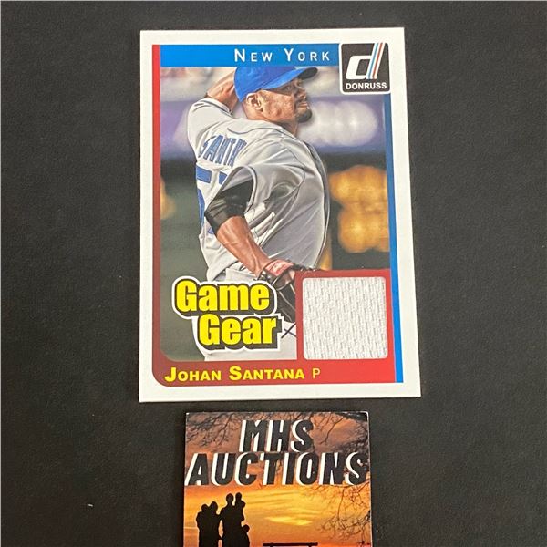 2014 PANINI JOHAN SANTANA JERSEY CARD (ref2251)