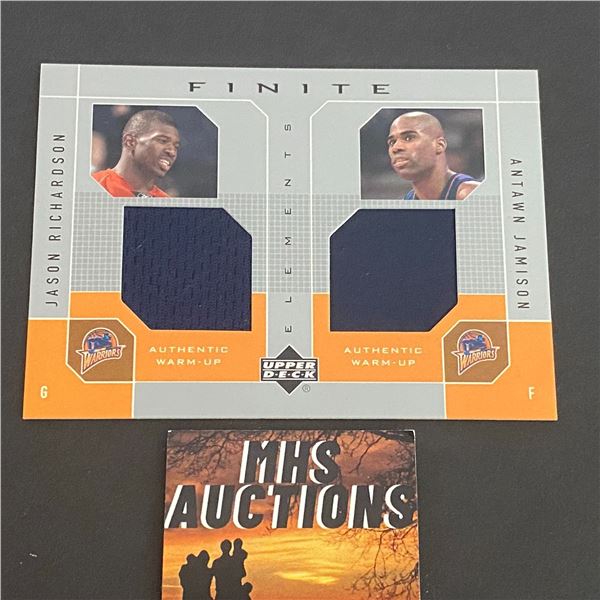 JASON RICHARDSON & ANTAWN JAMISON DUAL JERSEY CARD (ref2257)