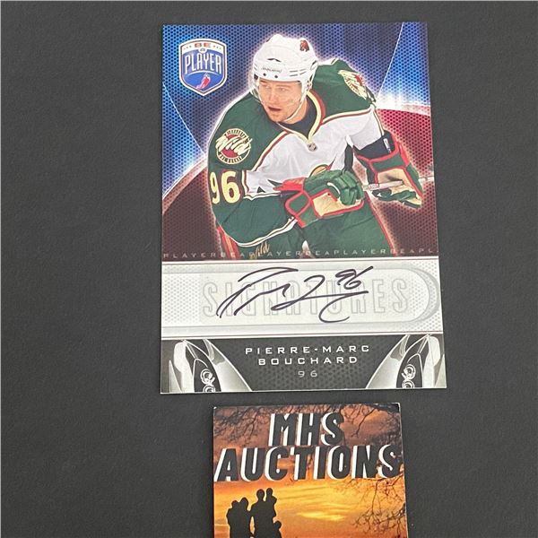 2009-10 BE A PLAYER AUTOGRAPH PIERRE-MARC BOUCHARD N.H.L AUTOGRAPH CARD (ref2277)