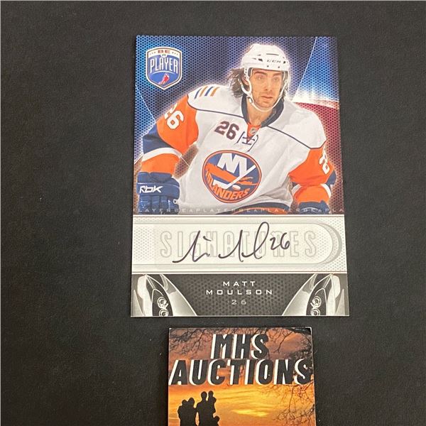 2009-10 BE A PLAYER AUTOGRAPH MATT MOULSON N.H.L AUTOGRAPH CARD (ref2279)