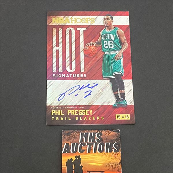 PHIL PRESSEY BOSTON CELTICS AUTOGRAPH CARD (ref2282)