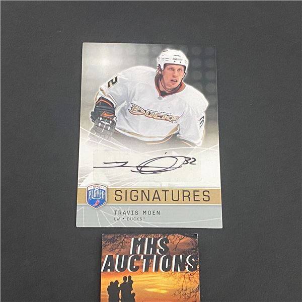 2008-09 BE A PLAYER AUTOGRAPH TRAVIS MOEN N.H.L AUTOGRAPH CARD (ref2285)
