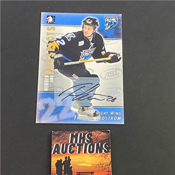 FREDRIK SJOSTROM 2004 IN THE GAME AUTOGRAPH CARD (ref2384)