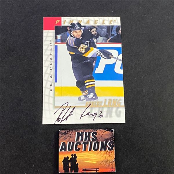 ROBERT LANG 1998 PINNACLE AUTOGRAPH CARD (ref2390)