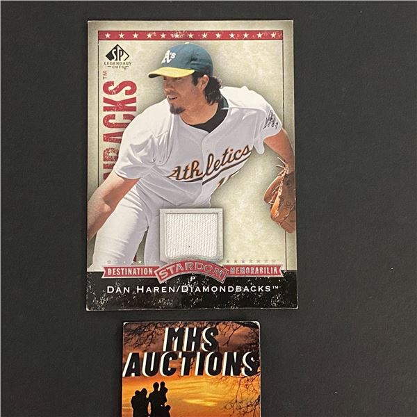 2008 SP LEGENDARY CUTS DAN NAREN BASEBALL JERSEY CARD (ref2405)