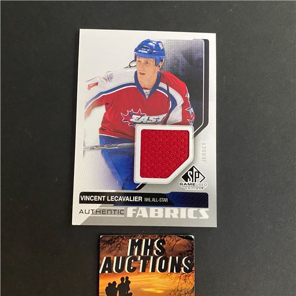 2014-15 SP GAME USED VINCENT LECAVALIER HOCKEY JERSEY CARD (ref2417)