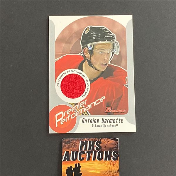 2004 TOPPS ANTOINE VERMETTE JERSEY CARD (ref2418)