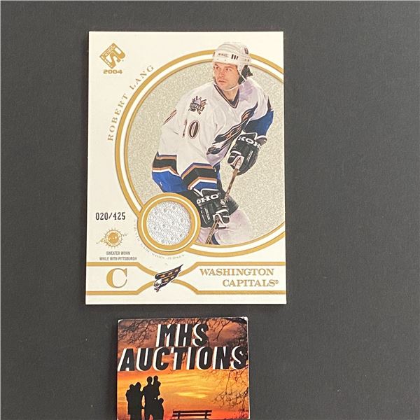 2004 PACIFIC ROBERT LANG JERSEY CARD #020/425 ONLY 425 MADE (ref2422)