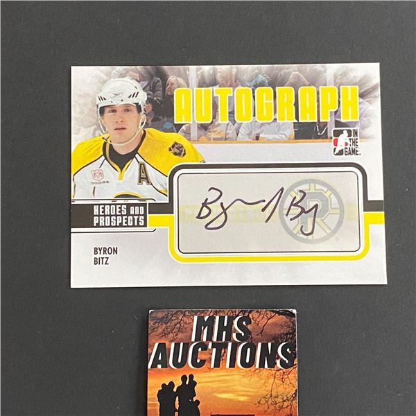 2010 IN THE GAME BYRON BITZ AUTOGRAPH CARD (ref2425)