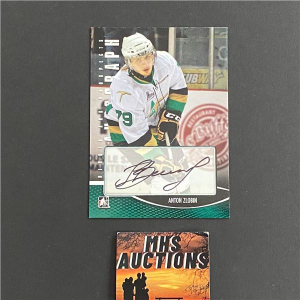 2013 IN THE GAME ANTON ZLOBIN AUTOGRAPH CARD (ref2426)