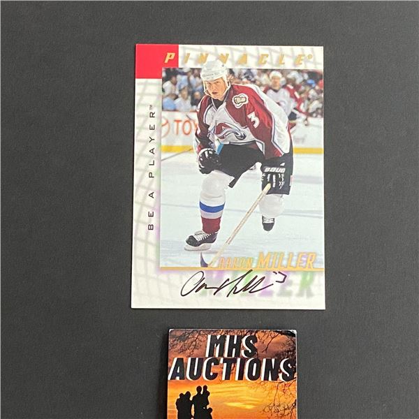 1998 PINNACLE AARON MILLER AUTOGRAPH CARD (ref2427)