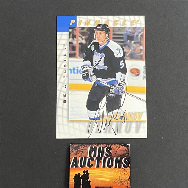 1998 PINNACLE IGOR ULANOV AUTOGRAPH CARD (ref2430)