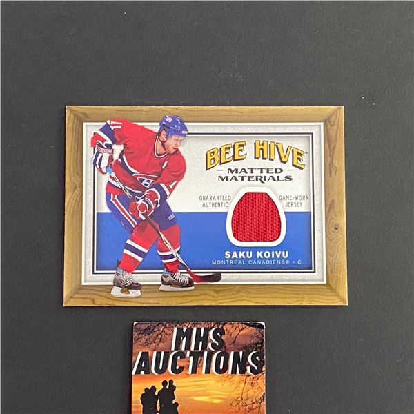 SAKU KOIVU 2006-07 BEE HIVE JERSEY HOCKEY CARD (ref2434)