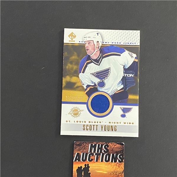 SCOTT YOUNG 2002 PACIFIC JERSEY HOCKEY CARD (ref2444)