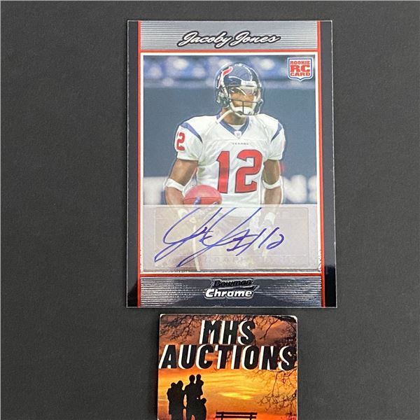 2017 TOPPS AUTOGRAPH JACOBY JONES FOOTBALL CARD (ref2682)