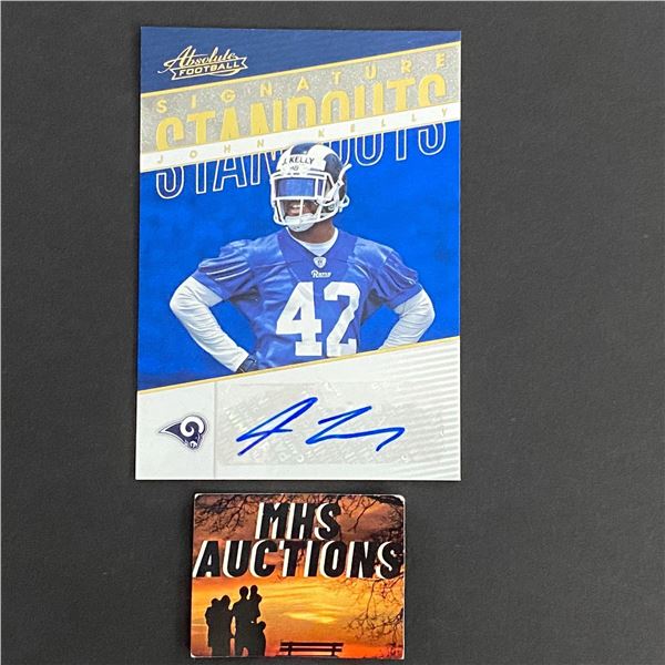 2018 PANINI AUTOGRAPH JOHN KELLY FOOTBALL CARD (ref2684)