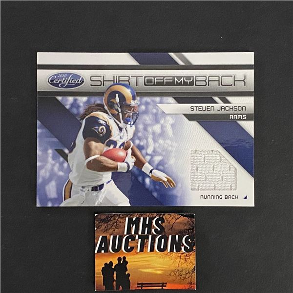 STEVEN JACKSON 2010 PANINI JERSEY CARD #120/125 ONLY 125 MADE IN THE WORLD (ref2796)