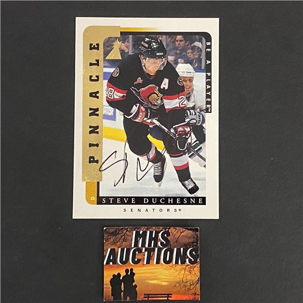STEVE DUCHESNE 1997 PINNACLE AUTOGRAPH CARD (ref2807)