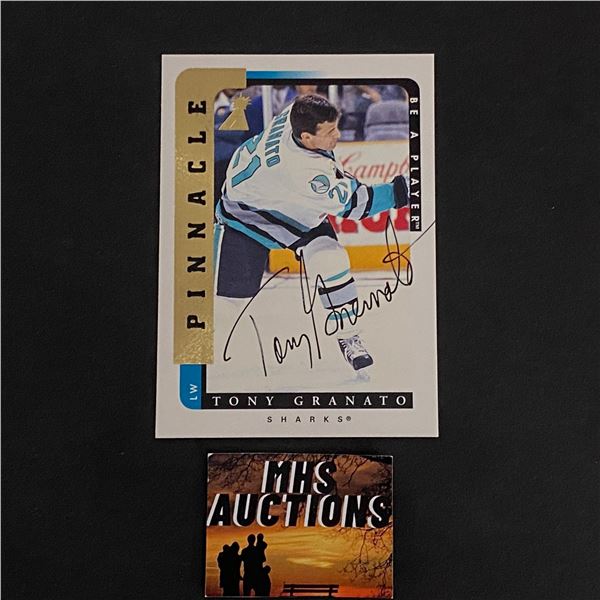 TONY GRANATO 1997 PINNACLE AUTOGRAPH CARD (ref2809)