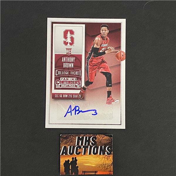 ANTHONY BROWN 2015 PANINI BASKETBALL AUTOGRAPH CARD (ref2820)