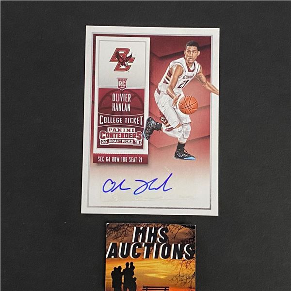 OLIVER HANLAN 2015 PANINI BASKETBALL AUTOGRAPH CARD (ref2821)