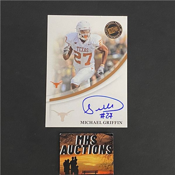 MICHAEL GRIFFIN 2007 PRESS PASS FOOTBALL AUTOGRAPH CARD (ref2823)
