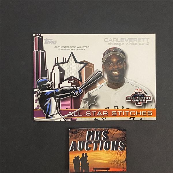 CARL EVERETT 2003 TOPPS BASEBALL JERSEY CARD (ref2843)