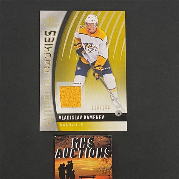 VLADISLAV KAMENEV 2017-18 SP GAME USED JERSEY CARD #138/399 ONLY 399 IN THE WORLD (ref2848)