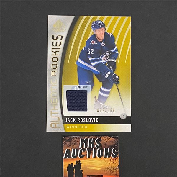 JACK ROSLOVIC 2017-18 SP GAME USED JERSEY CARD #072/399 ONLY 399 IN THE WORLD (ref2849)