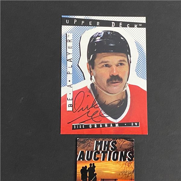 DIRK GRAHAM 1995 BE A PLAYER AUTOGRAPHED HOCKEY CARD (ref159)