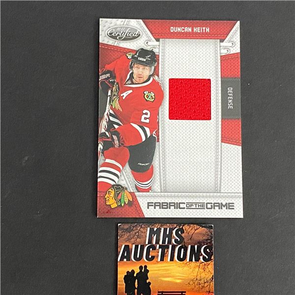 DUNCAN KEITH 2010 PANINI JERSEY HOCKEY CARD #222/250 ONLY 250 MADE IN THE WORLD (ref164)