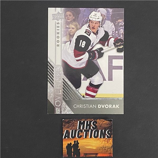 CHRISTIAN DVORAK 2016-17 U.D OVERTIME ROOKIE HOCKEY CARD (ref2770)