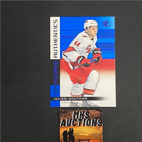 2019-20 SP HOCKEY ROOKIE CARD JULIEN GAUTHIER HOCKEY CARD (ref2736)