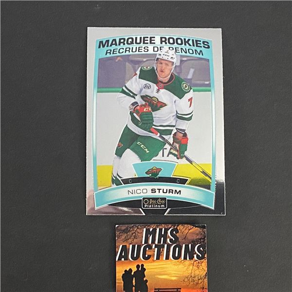 NICO STURM 2019-20 O-PEE-CHEE PLATINUM MARQUEE ROOKIE CARD (ref2336)