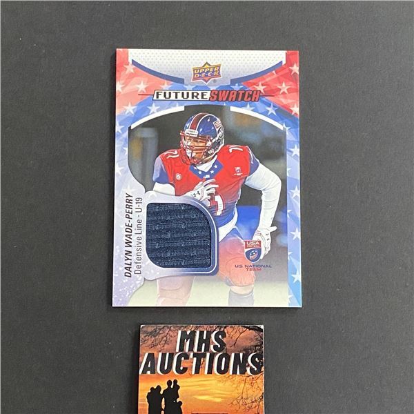 2017 USA FOOTBALL DALYN WADE-PERRY JERSEY CARD (ref2372)