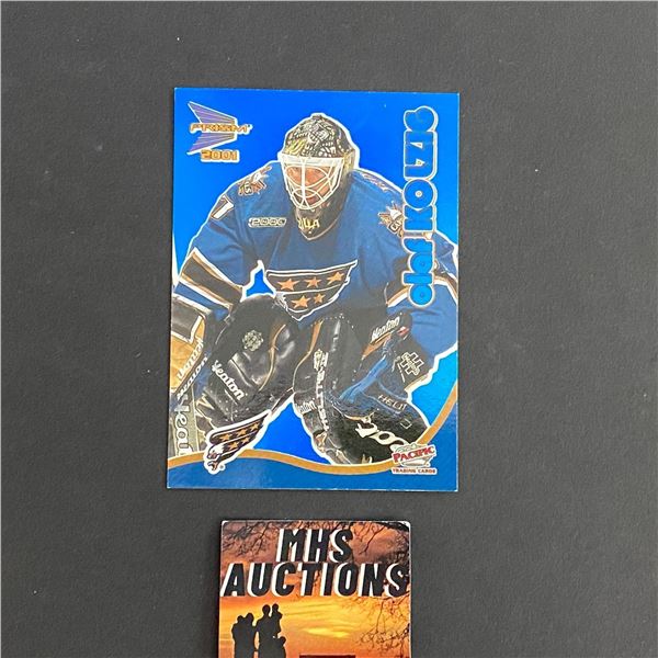 2001 UPPER DECK MCDONALDS OLAF KOLZIG BLUE RARE HOCKEY CARD (ref2527)