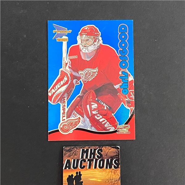 2001 UPPER DECK MCDONALDS CHRIS OSGOOD BLUE RARE HOCKEY CARD (ref2531)