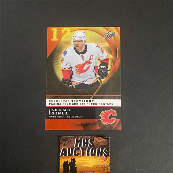 2008 UPPER DECK MCDONALDS JAROME IGINLA INSERT HOCKEY CARD (ref2532)