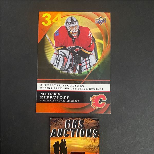 2008 UPPER DECK MCDONALDS MIKKA KIPRUSOFF INSERT HOCKEY CARD (ref2533)