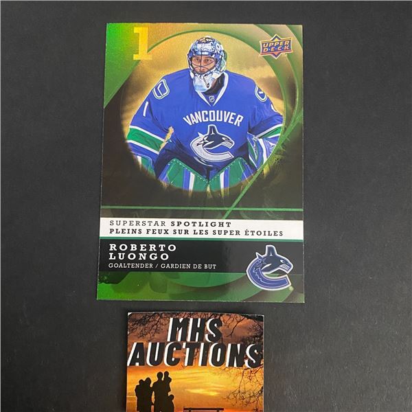 2008 UPPER DECK MCDONALDS ROBERTO LUONGO INSERT HOCKEY CARD (ref2534)