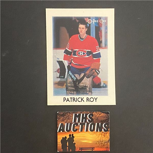 PATRICK ROY 1987 MONTREAL CANADIENS O PEE CHEE BASE CARD (ref2620)