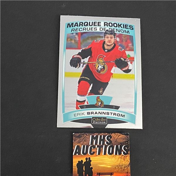 ERIK BRANNSTROM 2019-20 O-PEE-CHEE PLATINUM MARQUEE ROOKIE CARD (ref120)