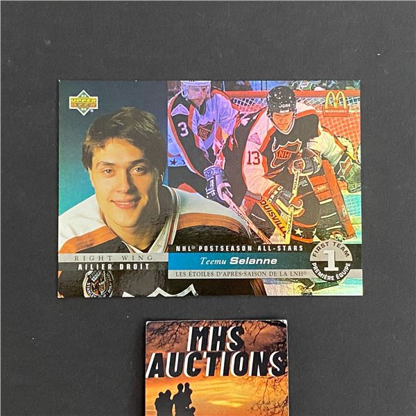 1993 UPPER DECK MCDONALDS TEEMU SELANNE INSERT HOCKEY CARD (ref2515)