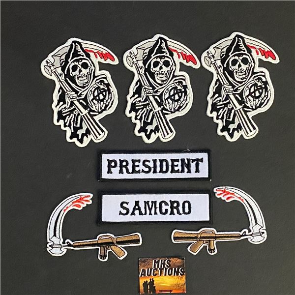 SONS OF ANARCHY 7 PIECE LOT PATCH CREST