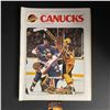 Image 1 : VANCOUVER CANUCKS PROGRAM FROM SUNDAY MARCH 28 1982 WITH POSTER