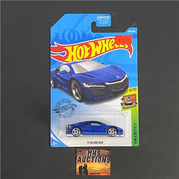 HOT WHEELS '17 ACURA NSX 1/64TH SCALE (ref108)